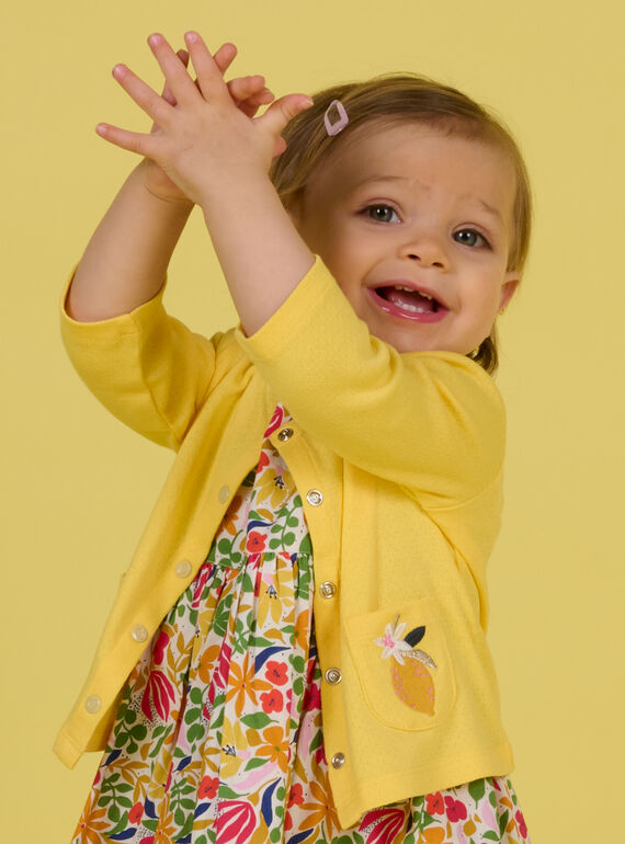 Sunny yellow CARDIGAN NIHOCAR / 22SG09T1CAR102