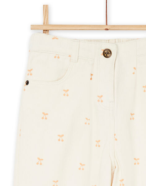 Pantaloni beige con stampa ciliegia RADAYPANT1 / 23S901M2PAN003