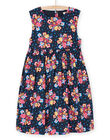 Abito nero con stampa a fiori RAJUNROB1 / 23S901U3ROBC243