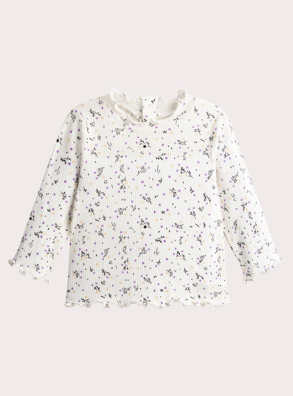 Maglia intima floreale per neonata VIPERSOUP / 24WG09R1SPL001