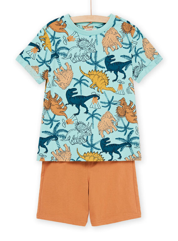 T-shirt e shorts con motivo dinosauro ROPLAENS3 / 23S902P3ENS204