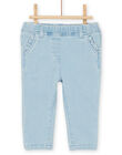 Pantaloni denim chiaro con elastico in vita RIJOJEAN1 / 23SG0971JEAP272