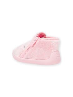 Babbucce rosa chiaro in finta pelliccia motivi gatto neonata MIPANTFUR / 21XK3722D0A321