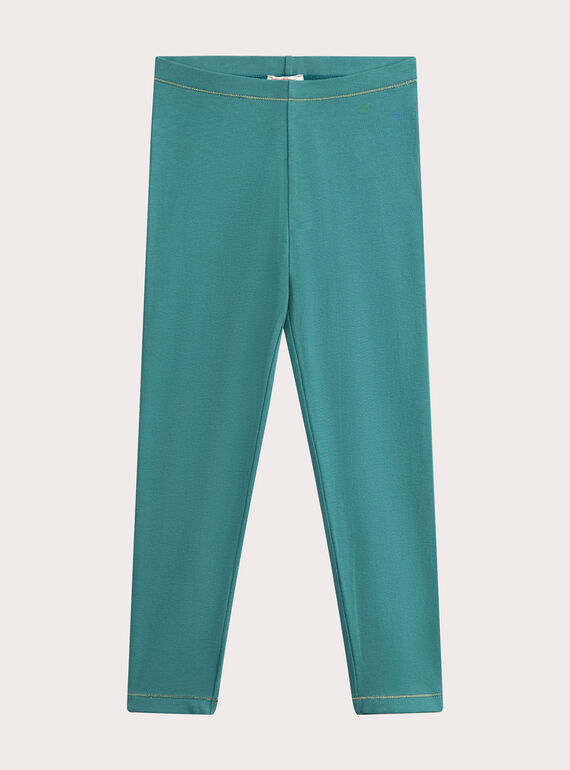 Leggings turchesi per bambina  VYAJOLEG3 / 24WI01G2CAL215