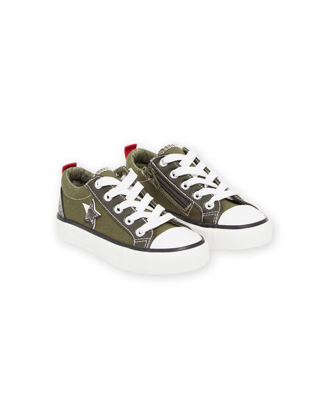 Sneakers in tela kaki con patch stella ROTOILKAKI / 23KK3675D16604