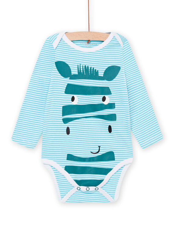 Body maniche lunghe con stampa a righe PEGABODZEB / 22WH1446BDL000