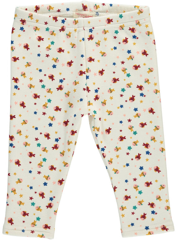 Baby girls' fleece trousers DINAUPAN2 / 18WG09G2PAN099