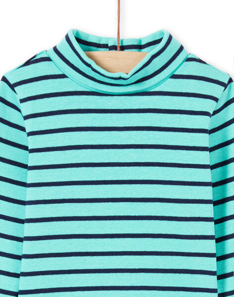Dolcevita turchese e navy a righe neonato MUJOSOUP1 / 21WG10N2SPL209
