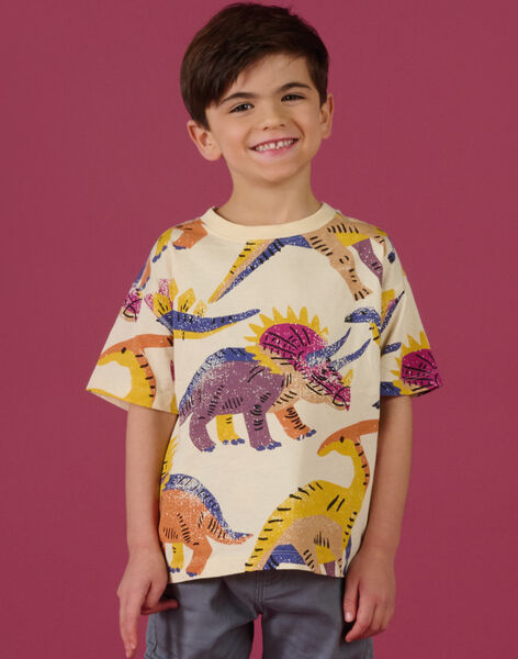 T-shirt con stampa dinosauri ROMAGTI2 / 23S902T1TMCA002