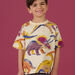 T-shirt con stampa dinosauri