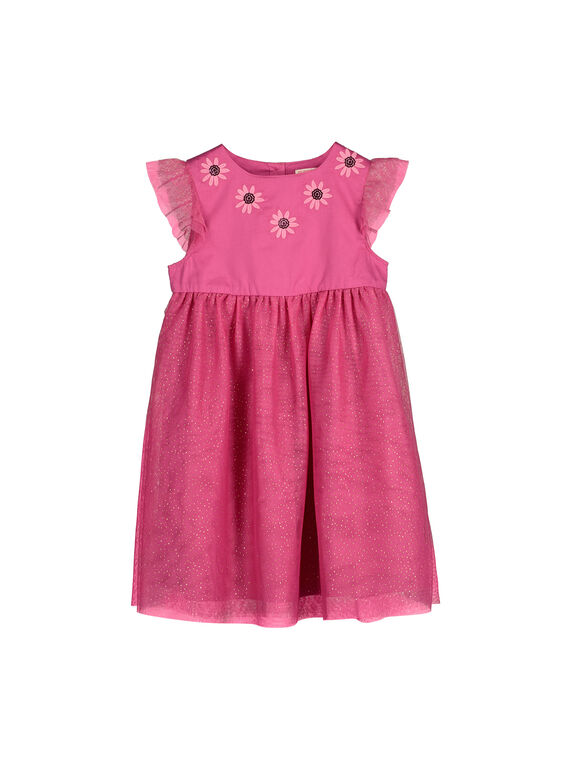 Abito con glitter bambina FAROROB1 / 19S901S1ROB712