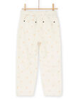Pantaloni beige con stampa ciliegia RADAYPANT1 / 23S901M2PAN003