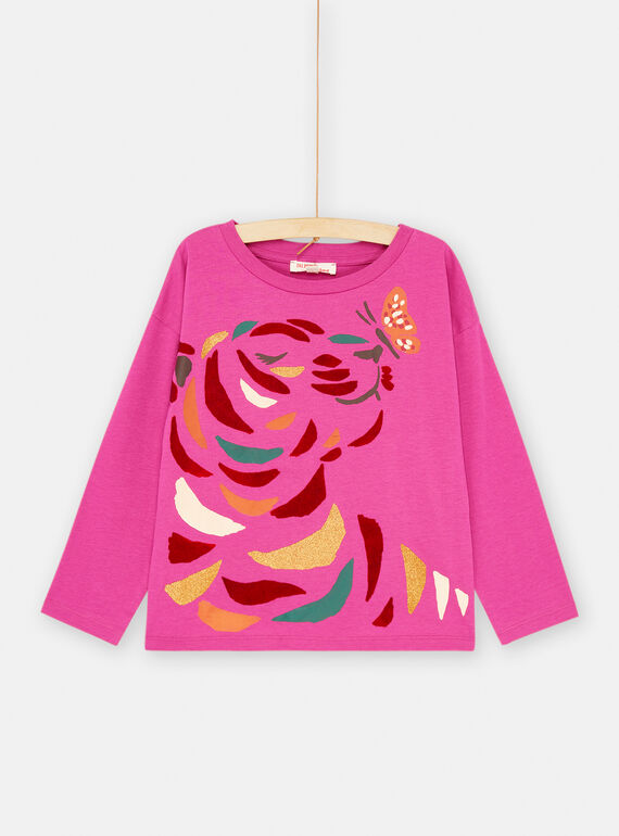 T-shirt fucsia a maniche lunghe SALOTEE1 / 23W901R2TML310