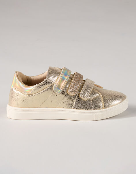 Gold VELCROS SNEAKERS PABASGLIT / 22XK3561D3P954
