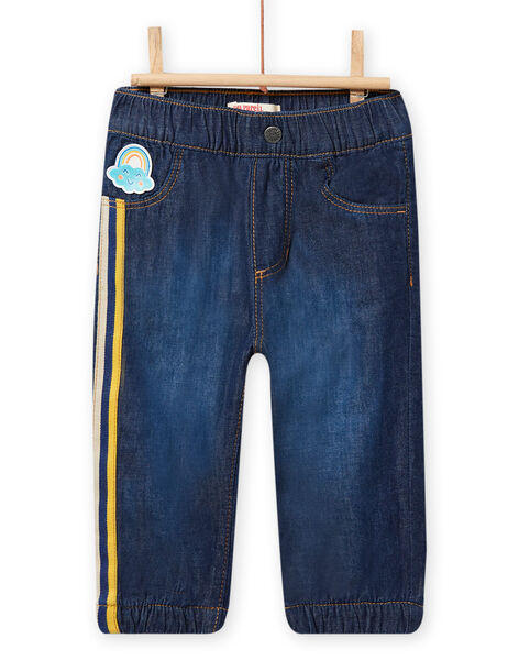 Jeans denim scuro motivi arcobaleno neonato NULUJEAN / 22SG10P1JEAK005