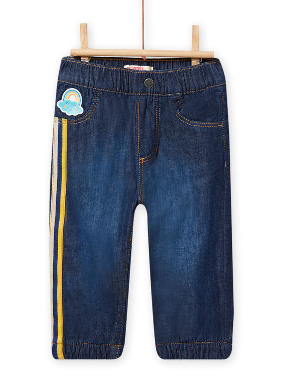 Jeans denim scuro motivi arcobaleno neonato NULUJEAN / 22SG10P1JEAK005