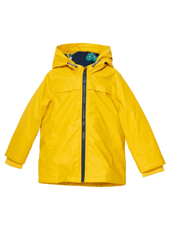 Impermeabile bambino in gomma giallo con piumino amovibile all’interno JOGROIMP / 20S902I1IMPB116