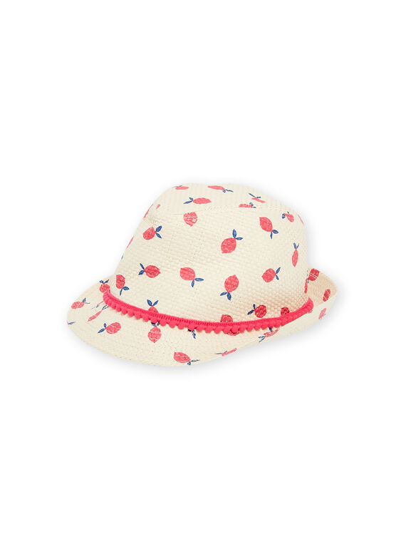 Cappello neutro con stampa frutta bambina NYAHAT2 / 22SI01C5CHA009