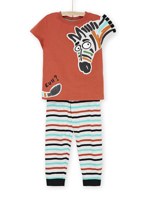Pigiama terra battuta con motivo zebra REGOPYJZEB / 23SH12D7PYJF519