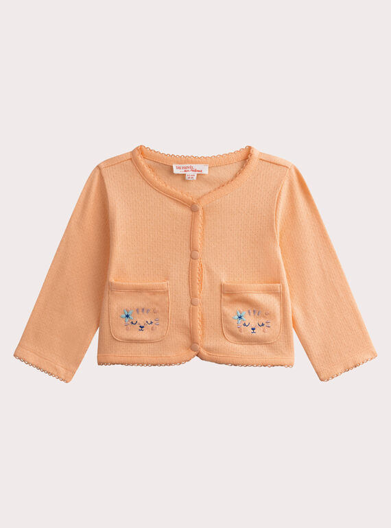 Cardigan pesca per neonata WITACAR / 25SG09U1CAR413