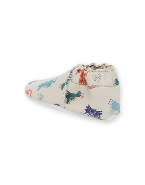 Babbucce in pelle morbida con stampa dinosauri PUCHOSDINO / 22XK3842D3SJ906