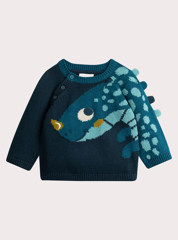 Maglione animato dinosauro per bambino  VUKLIPULL / 24WG1041PULC214