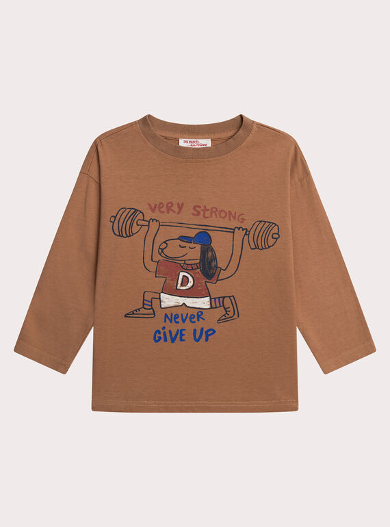T-shirt motivo cane per bambino XOBLUTEE1 / 25W902N4TMLI814