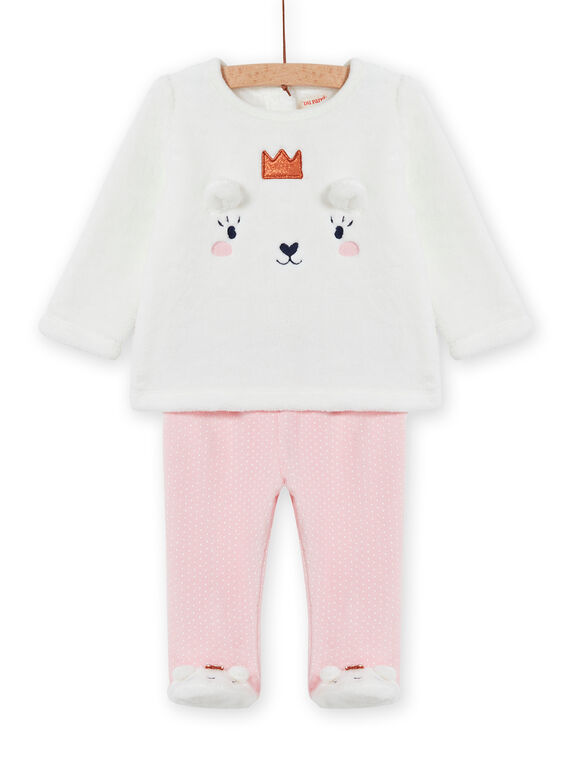 Set pigiama in soft boa motivo orsetto neonata MEFIPYJOUR / 21WH1391PYJ001