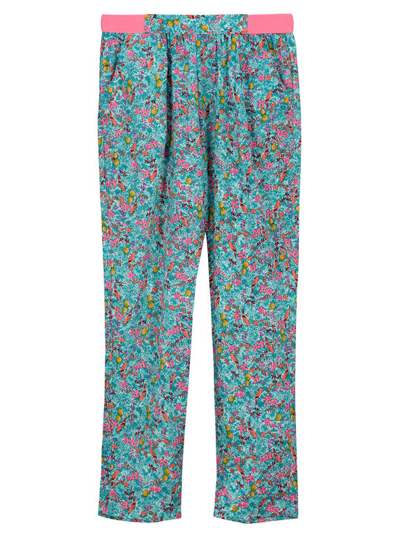 Pantaloni con stampa bambina FACUPANT / 19S901N1PAN000