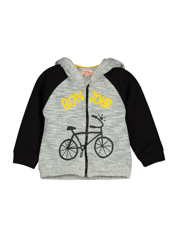 Cardigan con cerniera e cappuccio neonato FULIHOJOG / 19SG1022GIL099