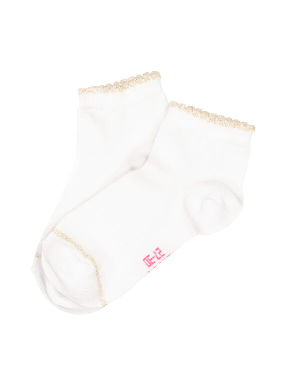 Calzini bianchi bambina FYAJOCHO6A / 19SI01Y1SOQ000