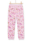 Pantaloni sportivi rosa con stampa unicorno e fiore PAJOBAJOG3 / 22W901D1JGBH700