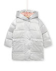 Piumino con cappuccio argentato PALONDOUN2 / 22W901G1D3E956