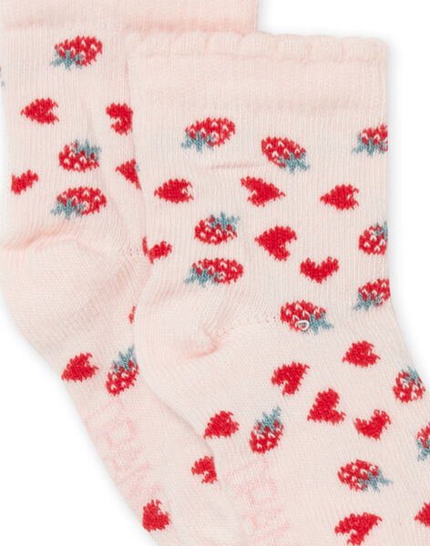 Calze con stampa fragole e cuori RYIJOSOQ3 / 23SI0976SOQD310