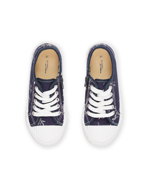 Sneakers in tela con stampa fantasia ROTOILBLUE / 23KK3673D16070