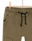 Pantaloni cargo kaki. POKAPAN / 22W902L1PAN628