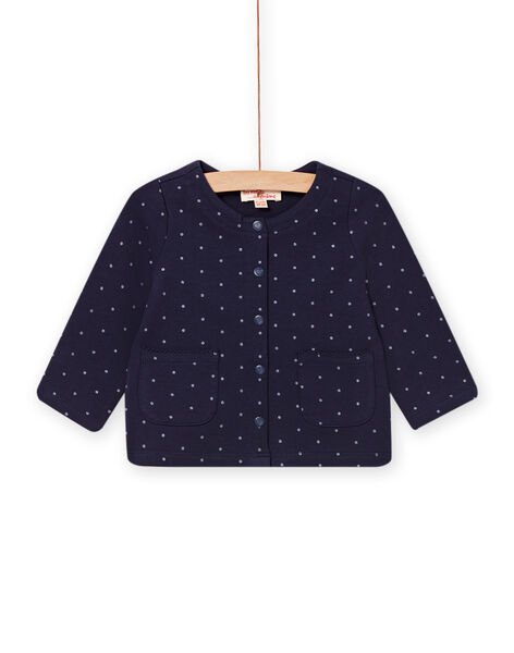 Cardigan navy neonata NIJOCAR3 / 22SG0963CAR070