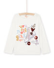 T-shirt con motivi fantasia con glitter e paillettes RAPURTEE1 / 23S901L2TML001
