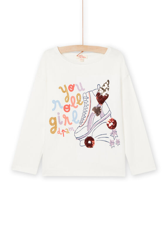 T-shirt con motivi fantasia con glitter e paillettes RAPURTEE1 / 23S901L2TML001