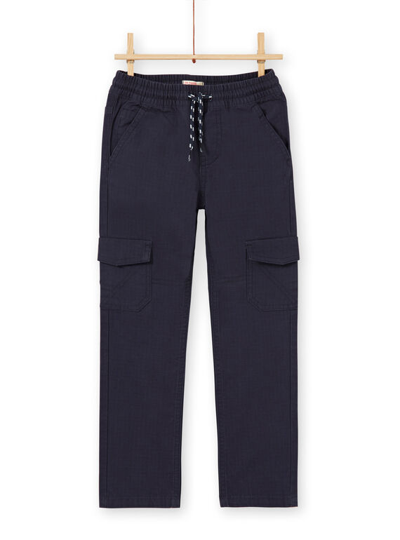 Pantaloni cargo blu notte bambino LOJOPAMAT1 / 21S90243PAN705