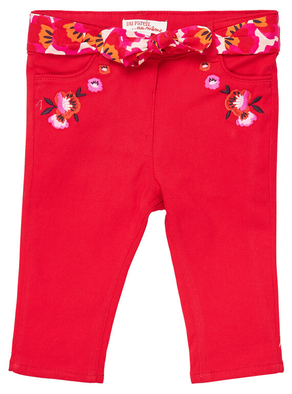 Pantaloni straight materiale stretch neonata JIVIPAN / 20SG09D1PAN330