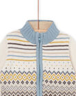 Cardigan in maglia con motivi jacquard PUREGIL / 22WG10T1GILA016