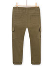 Pantaloni cargo kaki. POKAPAN / 22W902L1PAN628