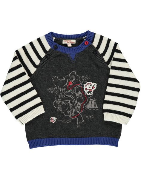 Dark grey Pullover CUBENPUL / 18SG10G1PUL944