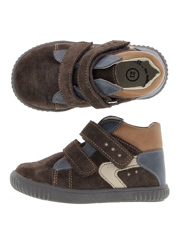Baby boys' leather city trainers. DBGBASBEL1 / 18WK38T1D3F802