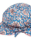 Cappello blu con stampa a fiori neonata NYISANCHA / 22SI09C2CHAC221