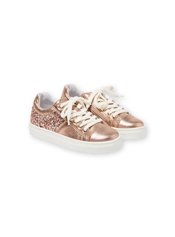 Sneakers dorato rosa bambina LFBASGOLD / 21KK3533D3FK009