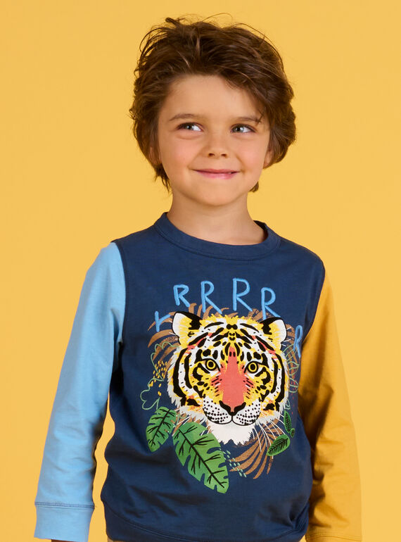 T-shirt con stampa testa di tigre POMOTEE4 / 22W902N3TML622