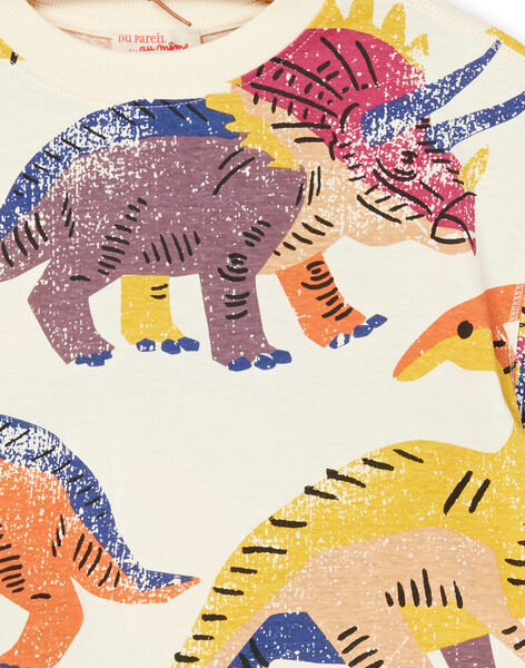 T-shirt con stampa dinosauri ROMAGTI2 / 23S902T1TMCA002