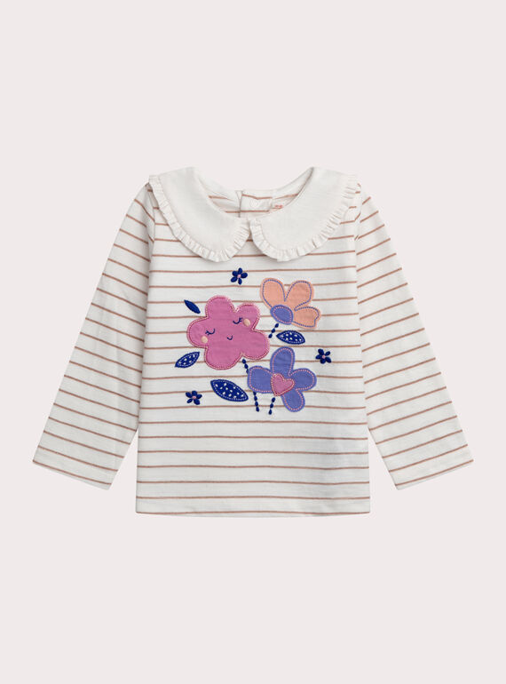 Maglia a fiori per neonata XIBLUBRA2 / 25WG09N1BRA001